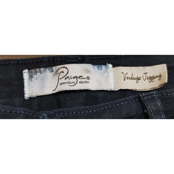 PAIGE Verdugo Jegging Jeans Womens Size 28 Blue Dark Wash Skinny Stretch - Picture 2 of 6